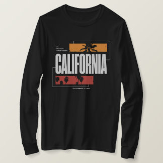 Retro Kalifornien Westküste Los Angeles Palmen T-Shirt