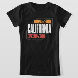 Retro Kalifornien Westküste Los Angeles Palmen T-Shirt
