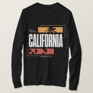 Retro Kalifornien Westküste Los Angeles Palmen T-Shirt