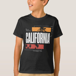 Retro Kalifornien Westküste Los Angeles Palmen T-Shirt