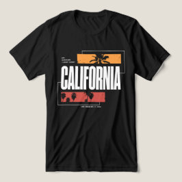 Retro Kalifornien Westküste Los Angeles Palmen Tri-Blend Shirt