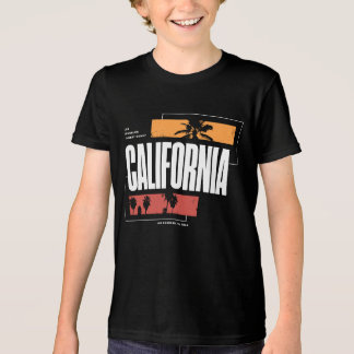 Retro Kalifornien Westküste Los Angeles Palmen Tri-Blend Shirt