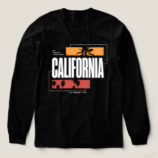 Retro Kalifornien Westküste Los Angeles Palmen Tri-Blend Shirt
