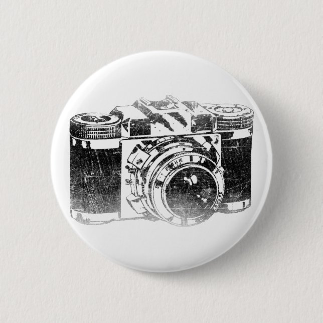 Retro-Kamera 50er Jahre Button (Vorderseite)