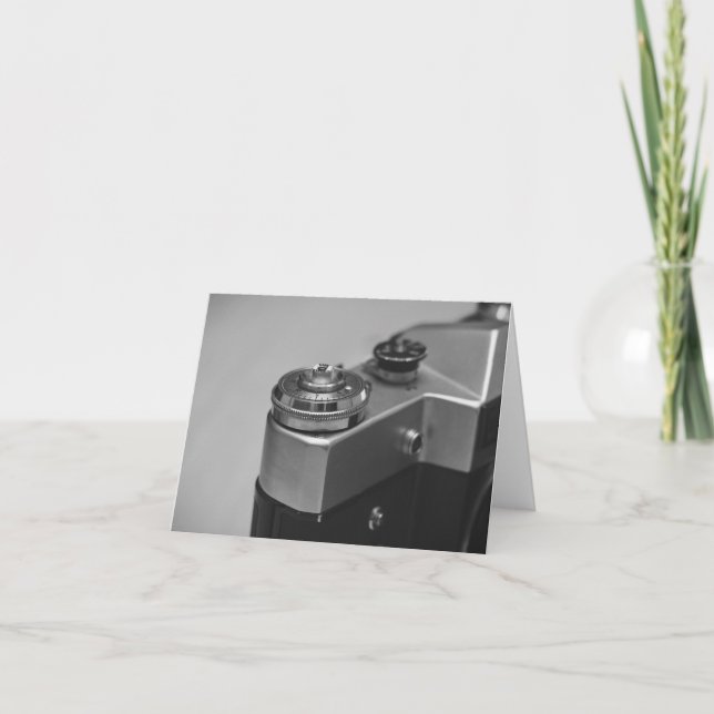 Retro-Kamera Dankeskarte (Vorderseite)