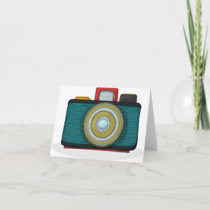 Retro-Kamera-Notizkarten Karte