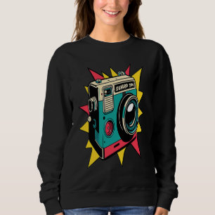 Retro-Kamera Pop-Stil Fotografin Mutter Sweatshirt
