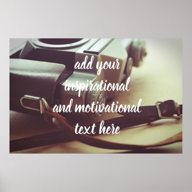 Retro-Kamera Poster (Vorne)