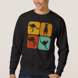 Retro Kangaroo I Marsupial I Australian Kangaroo Sweatshirt