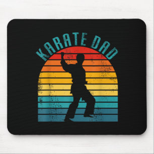 Retro Karate Dad Bekleidung - Vintage Karate Dad Mousepad