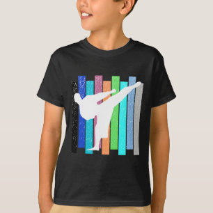 Retro Karate Judo Kickboxen Ringen Männer Frauen T-Shirt