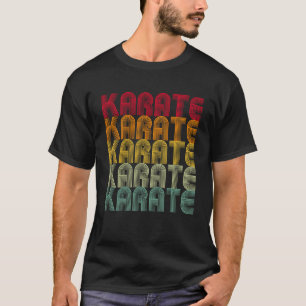 Retro Karate Kung Fu Kämpfen Karate Men Women T-Shirt