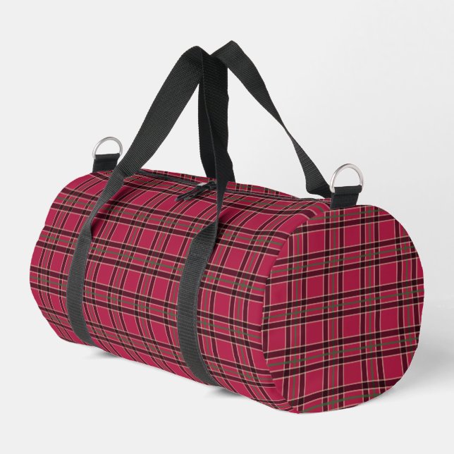 Retro Kariert Duffel Bag Geschenk Duffle Bag (Linke Seite)