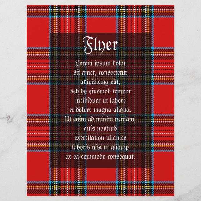 Retro Kariert Flyer (Vorne)