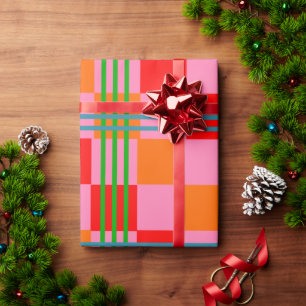 Retro-Kariert Geschenkpapier