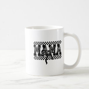 Retro Kariert Mama Coquette Bogen Mama Floral Mott Kaffeetasse