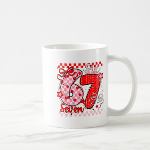 Retro Karo Valentinstag Sechs Sieben Meme 67 Viral Kaffeetasse