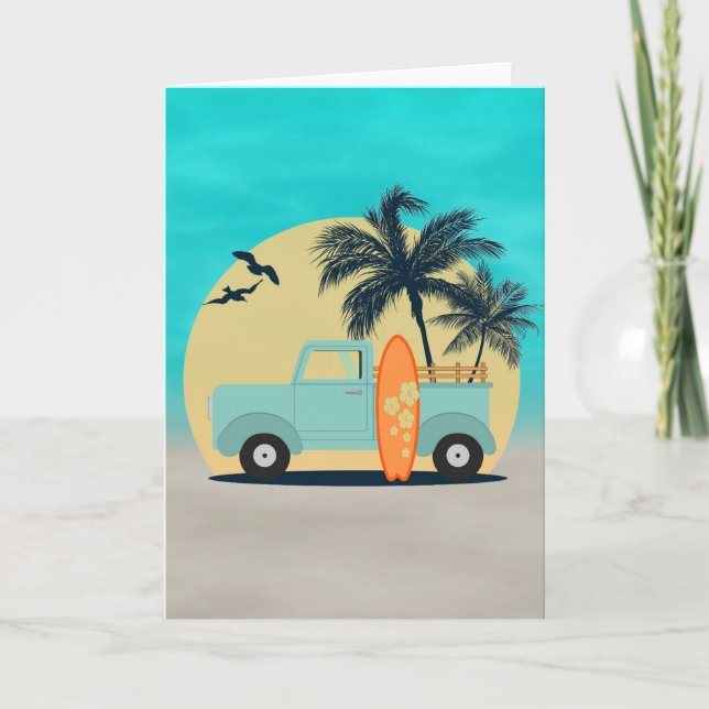 Retro Karte (Vorderseite)