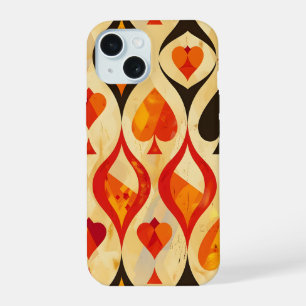 Retro-Kartensymbole iPhone 15 Hülle