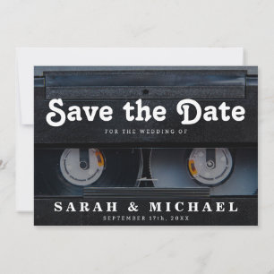 Retro-Kassette 80er Hochzeit Termin vormerken Save The Date