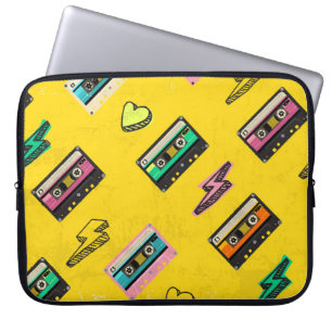 Retro-Kassette: 80er-Liebesparty-Design Laptopschutzhülle