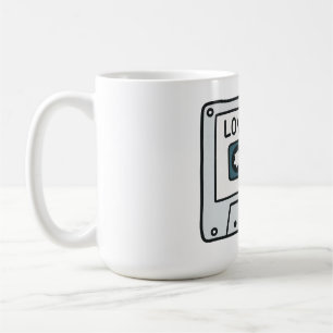 Retro-Kassette 80er-Musikliebhaber-Kunst Kaffeetasse