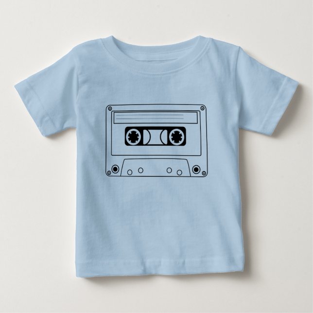 Retro-Kassette Baby T-shirt (Vorderseite)