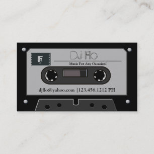 Retro Kassette DJ-Visitenkarten Visitenkarte