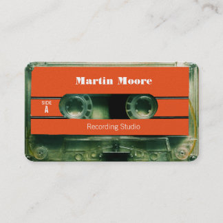 Retro-Kassette für Vintage Audiostile Visitenkarte