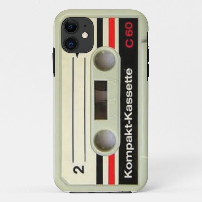 Retro Kassette iPhone Fall Case-Mate iPhone Hülle (Rückseite)