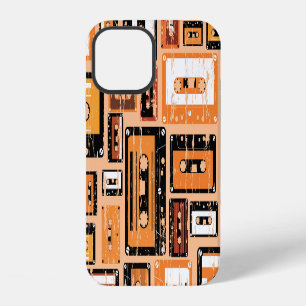 Retro-Kassette Nahtloses Muster iPhone 12 Hülle