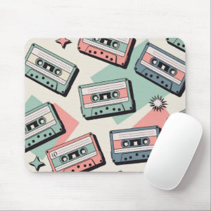 Retro-Kassette-Tape-Mauspad-Muster Mousepad