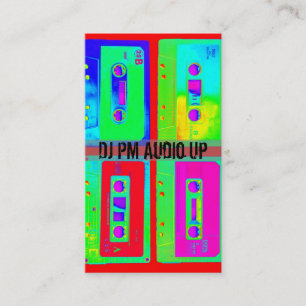 Retro-Kassette Tape Throwback DJ-Rekord Visitenkarte