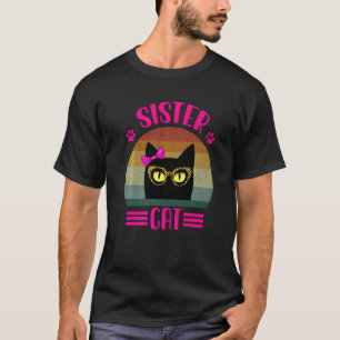 Retro-Kätzchen mit Leopardenbrille Katze T-Shirt