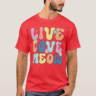 Retro Katze 5 T-Shirt