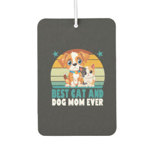 Retro Katze Hund Mama Katze Mama Furmama Welpe Kät Autolufterfrischer