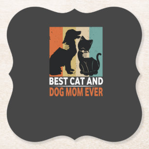 Retro Katze Hund Mama Katze Mama Furmama Welpe Kät Untersetzer