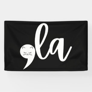 Retro-Katze Komma La Kamala Harris 2024-Wahl Banner