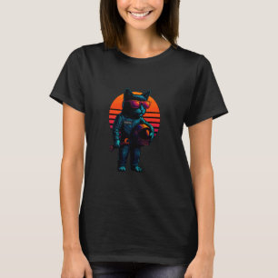 Retro-Katzen-Flugwartungstechnologie Aerospace-Tec T-Shirt
