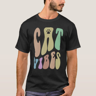Retro-KATZEN-STIMMUNG Pfoten Humor Haustier lieben T-Shirt
