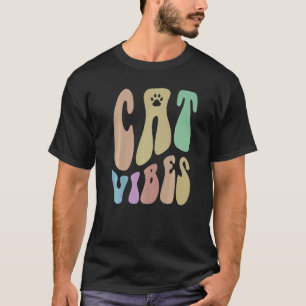 Retro-KATZEN-STIMMUNG Pfoten Humor Tierliebe Mama T-Shirt