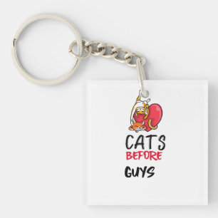 Retro-Katzen vor Typ Funny Cat Quote T-Shirt Schlüsselanhänger