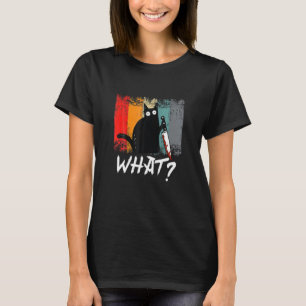 Retro Katzenmutter für Frauen Was Katze T-Shirt