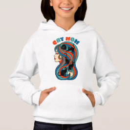 Retro-Katzenmutter Hoodie