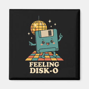 Retro Kawaii Diskette Retro-Tech-Witz 80er 90er D Magnet