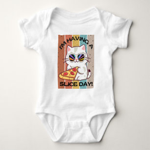 Retro Kawaii niedliche Katzenfresse Baby Strampler