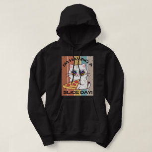 Retro Kawaii niedliche Katzenfresse Hoodie