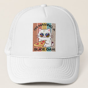 Retro Kawaii niedliche Katzenfresse Truckerkappe