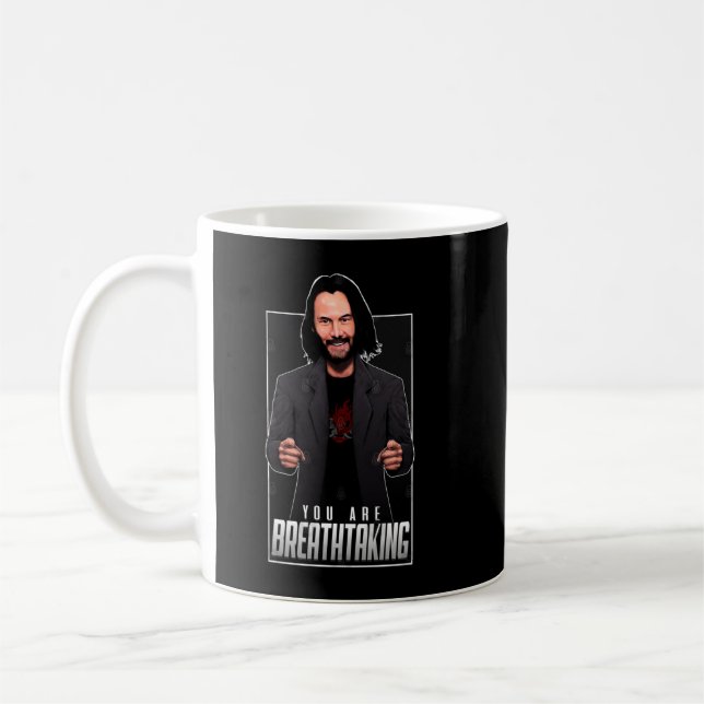 Retro Keanu Art bleibt Phantastisch für den Filmfa Kaffeetasse (Links)