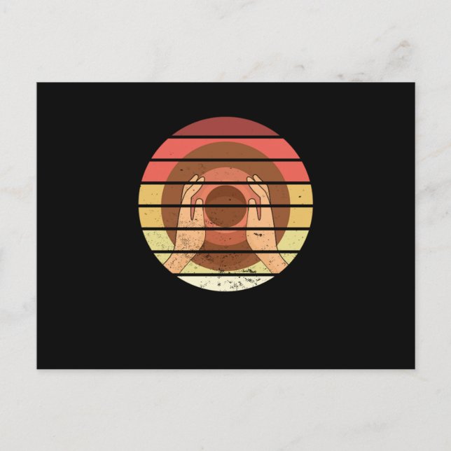 Retro-Keramiken aus Keramik Postkarte (Vorderseite)